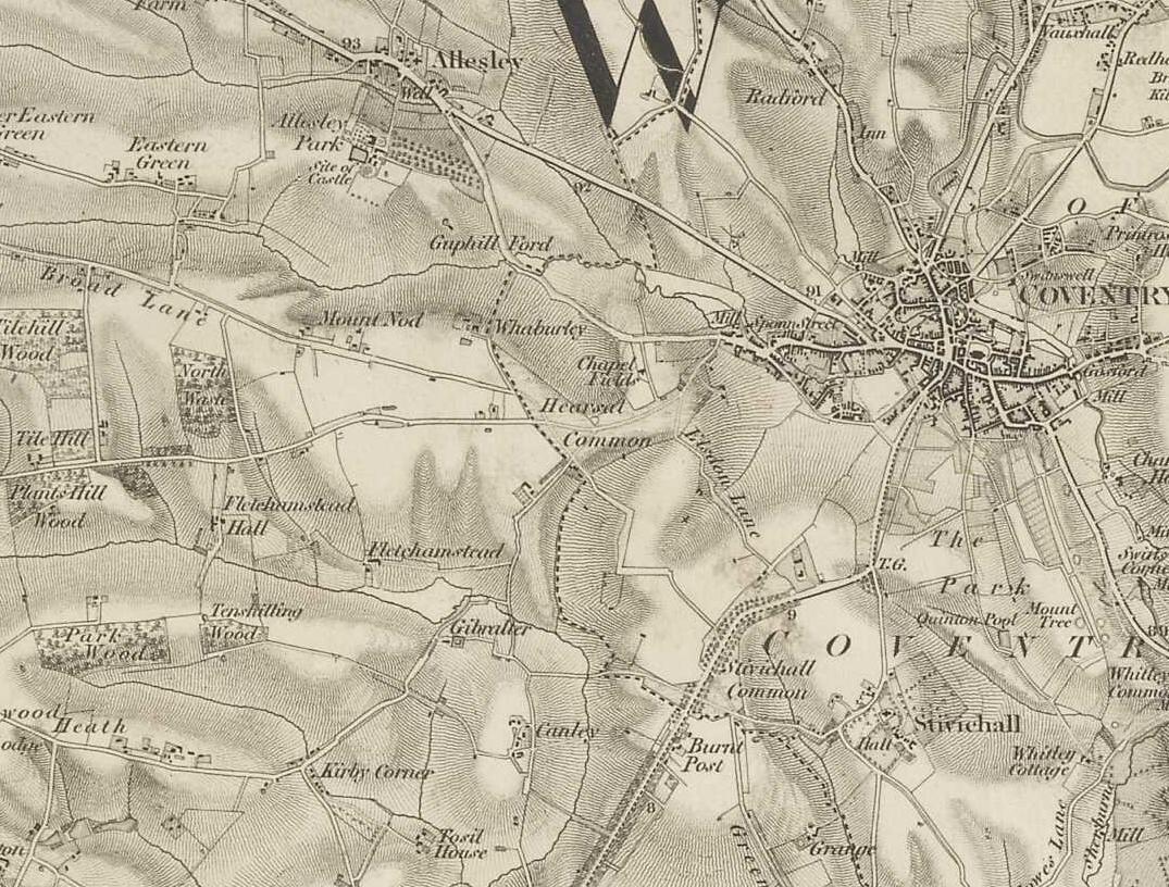 Map - Fletchamsted, Warwickshire